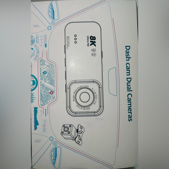 Dash cam dual cameras